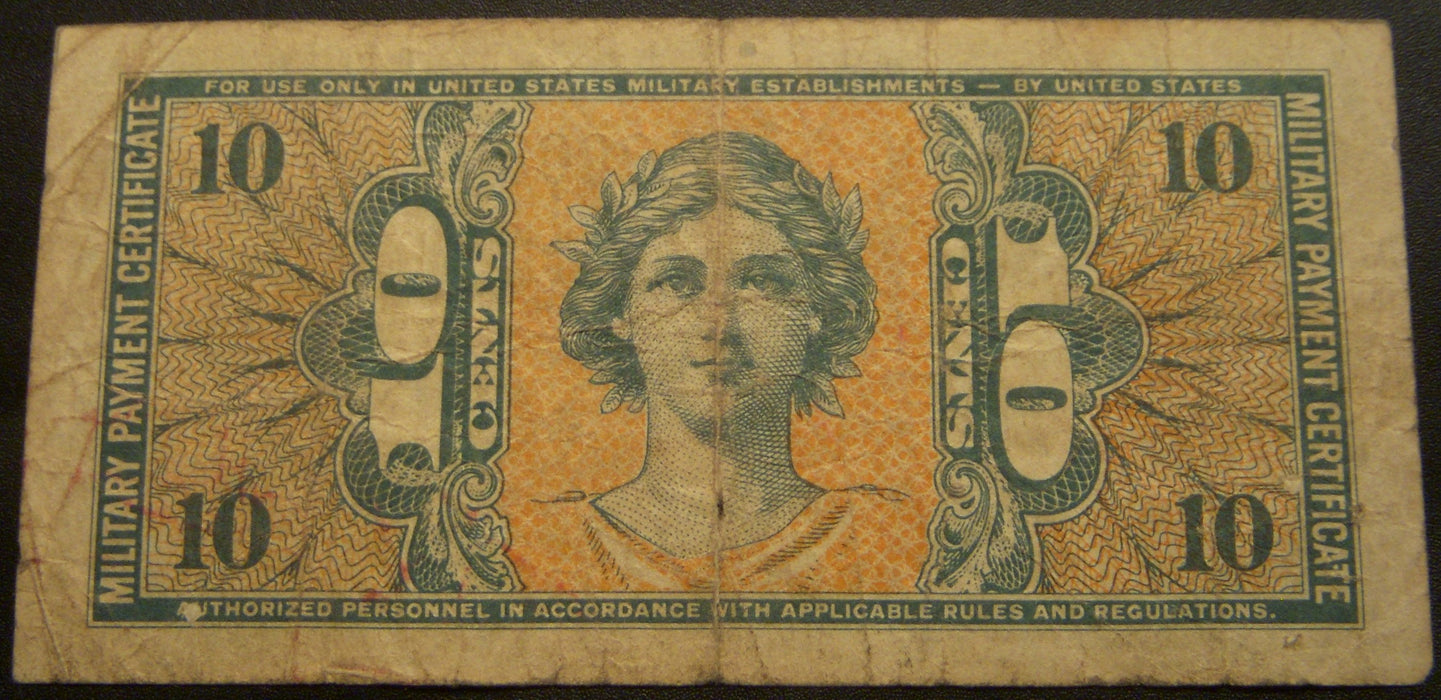10 Cents Military Payment Certificate - Series 541