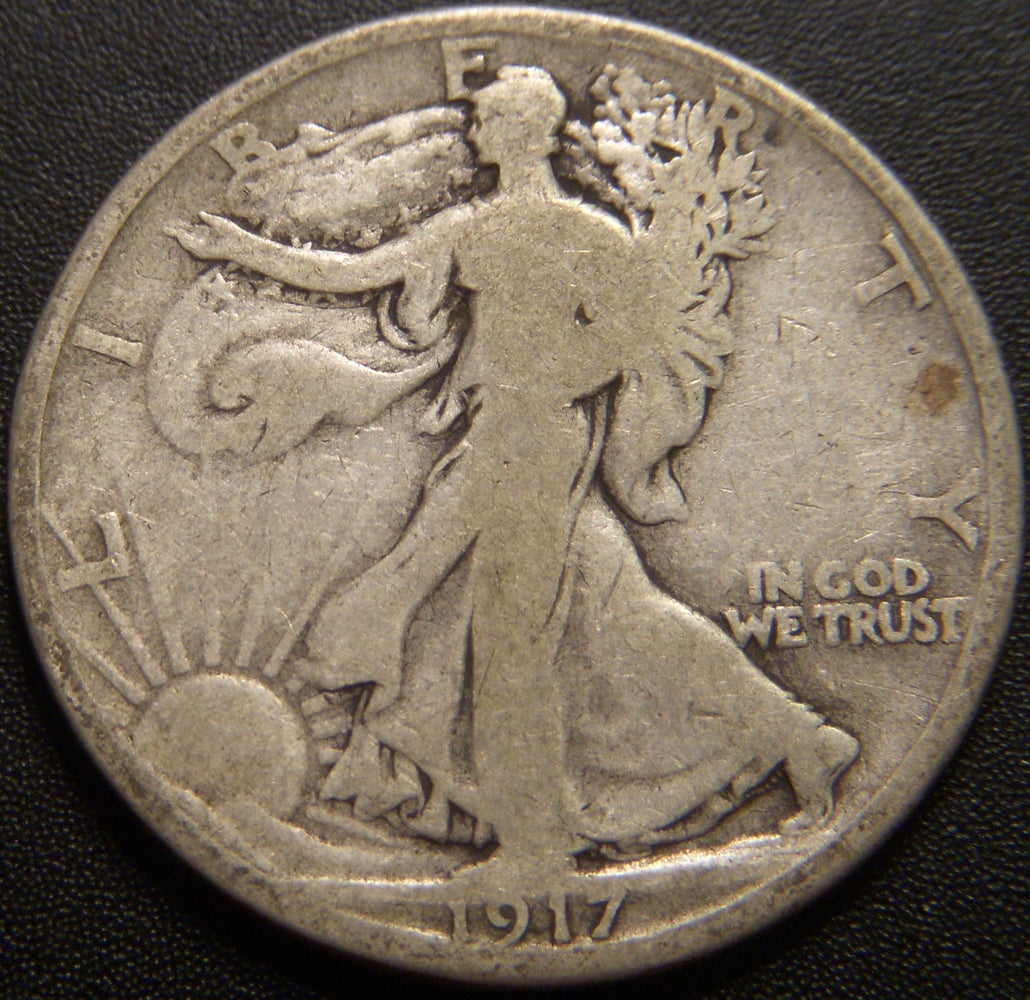 1917-S Reverse Walking Half Dollar - Good