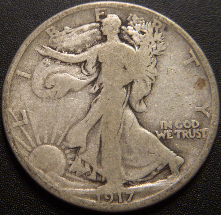 1917-S Reverse Walking Half Dollar - Good