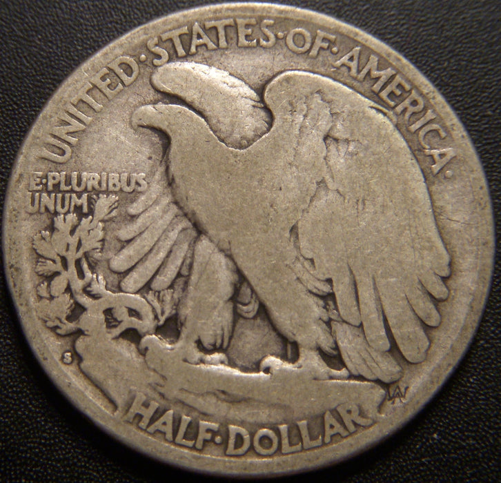 1917-S Reverse Walking Half Dollar - Good