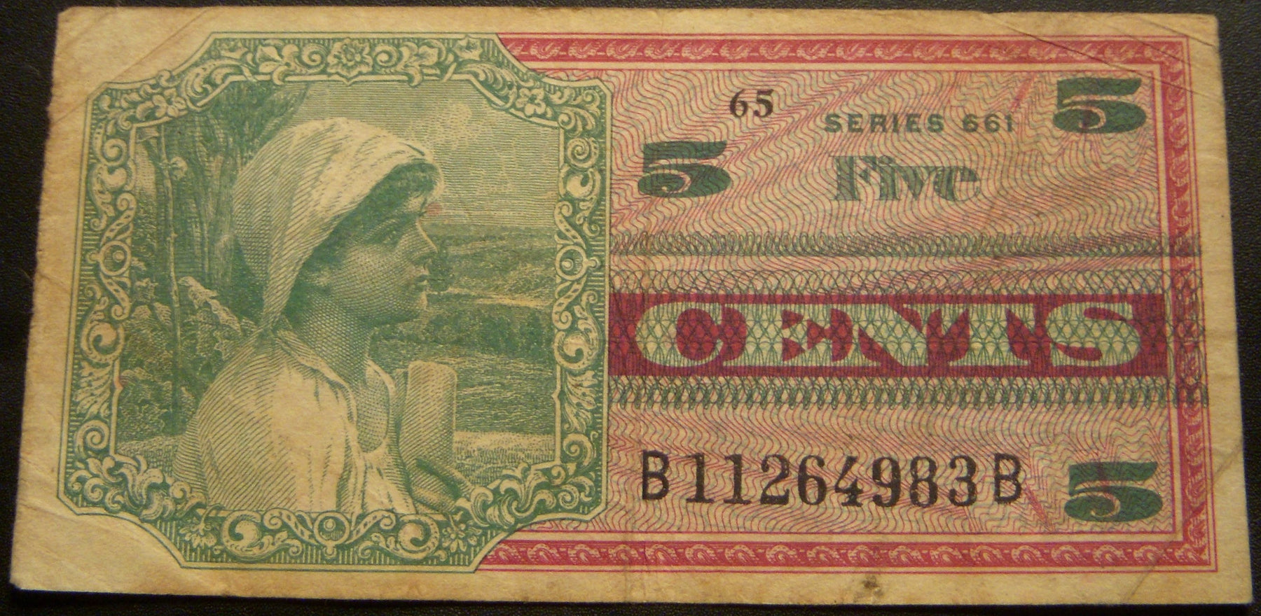 5 Cents Military Payment Certificate - Series 661