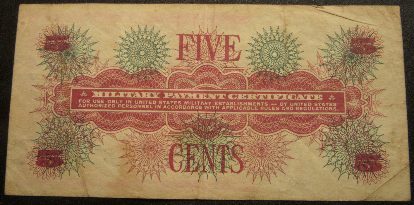 5 Cents Military Payment Certificate - Series 661