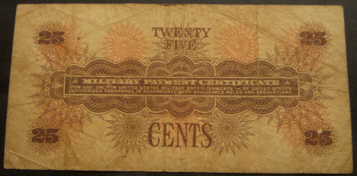 25 Cents Military Payment Certificate - Series 661