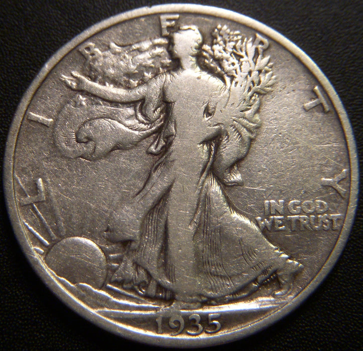 1935 Walking Half Dollar - Very Good