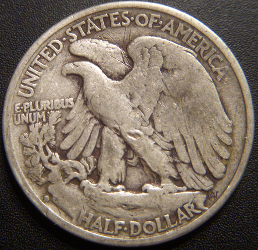 1935-S Walking Half Dollar - Very Good