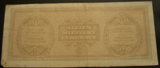 1943 50 Lire Note - Italy Allied Military Currency