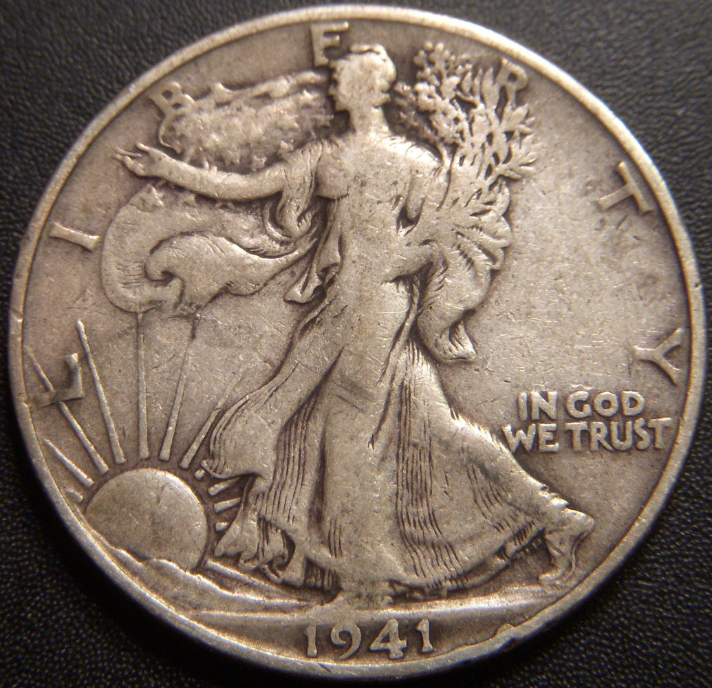 1941-S Walking Half Dollar - Fine