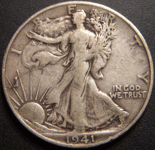 1941-S Walking Half Dollar - Fine
