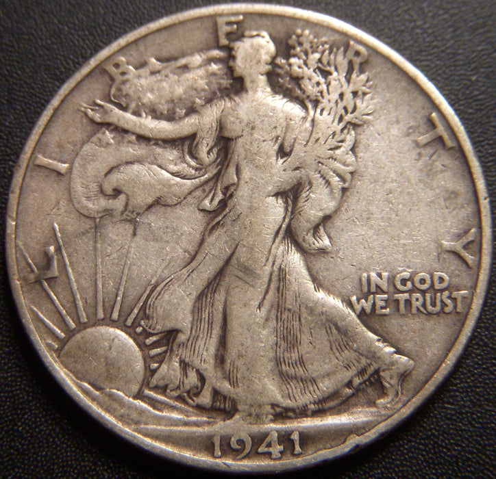 1941-S Walking Half Dollar - Fine