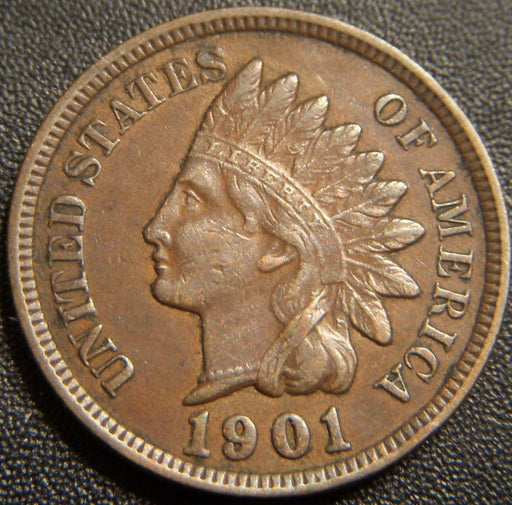 1901 Indian Head Cent - Extra Fine
