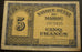 1943 5 Francs Note - Morocco
