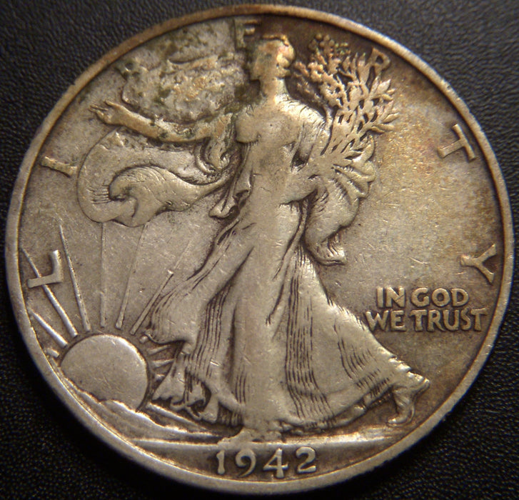 1942-S Walking Half Dollar - Fine