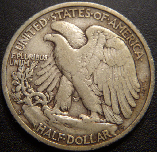 1942-S Walking Half Dollar - Fine