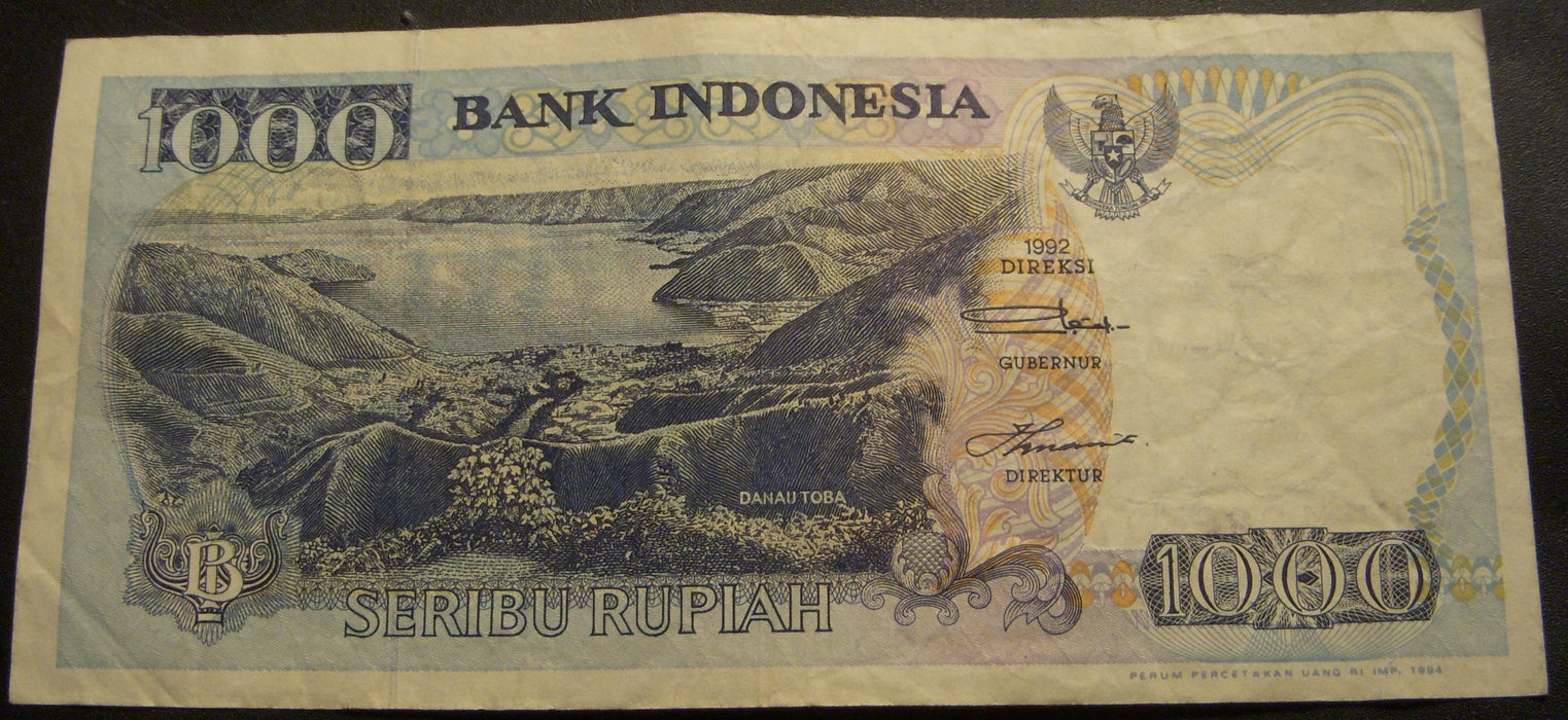 1994 1000 Rupiah Note - Indonesia