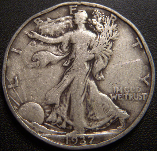 1937-S Walking Half Dollar - Fine