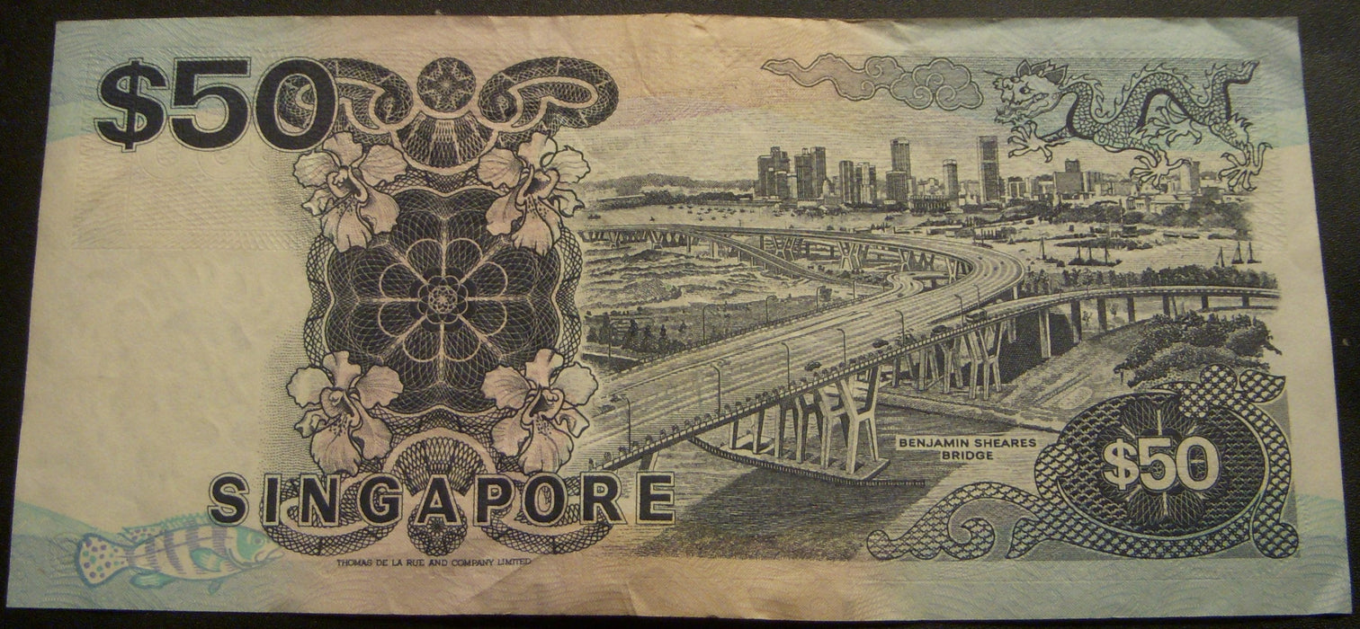 1987 $50 Note - Singapore