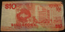 1988 $10 Note - Singapore