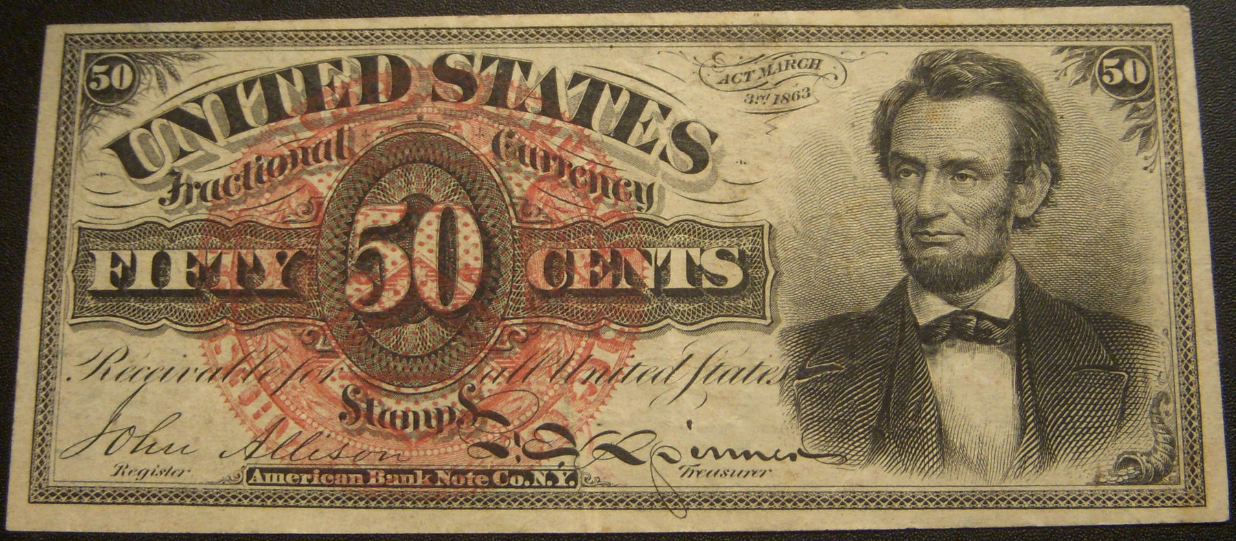 50 Cents Fractional Currency 4th Issue - FR# 1374