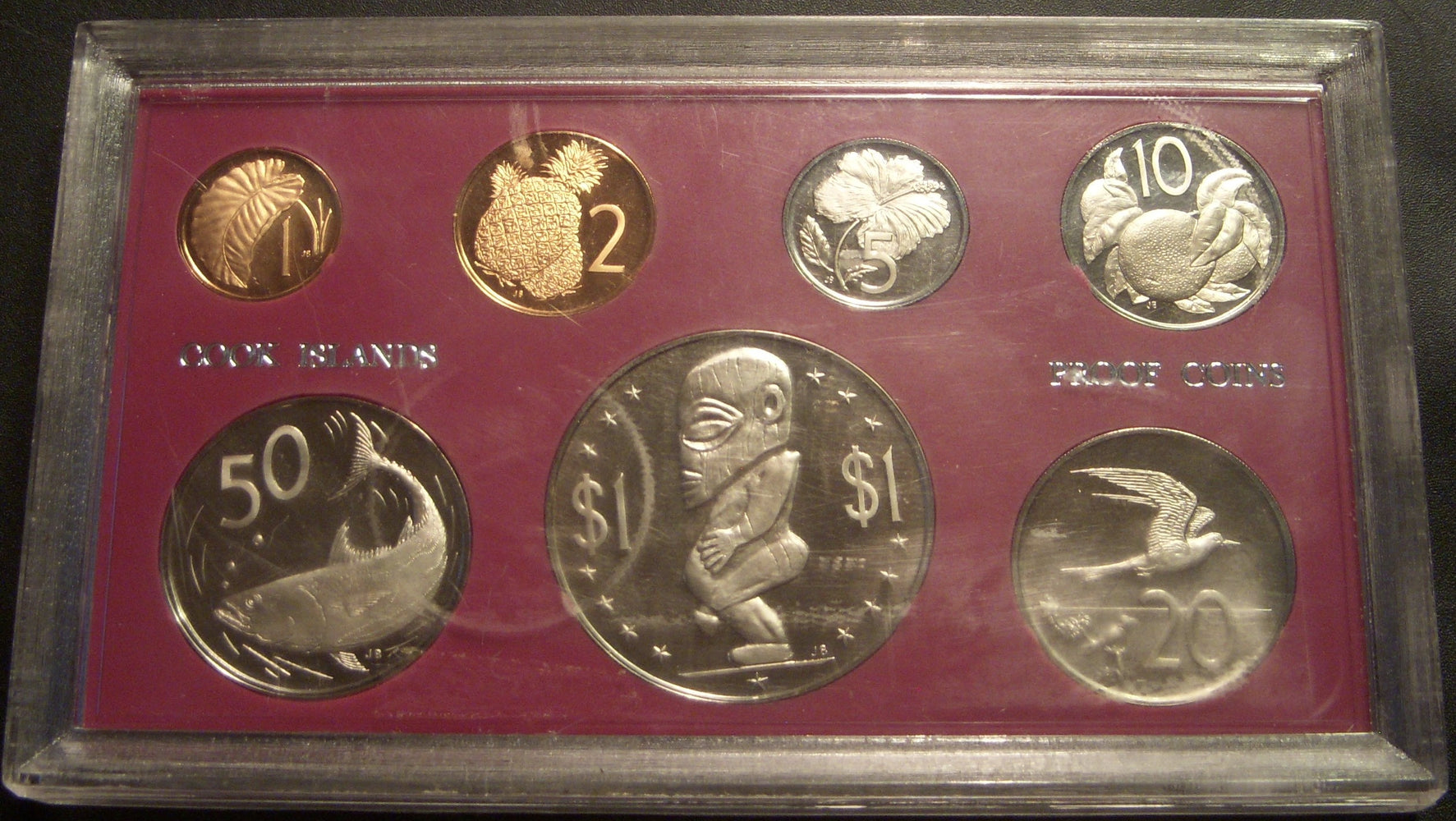1972 7 Coin Proof Set - Cook Islands