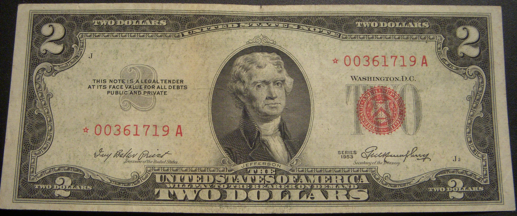 1953 $2 United States Note - FR# 1509* STAR Note