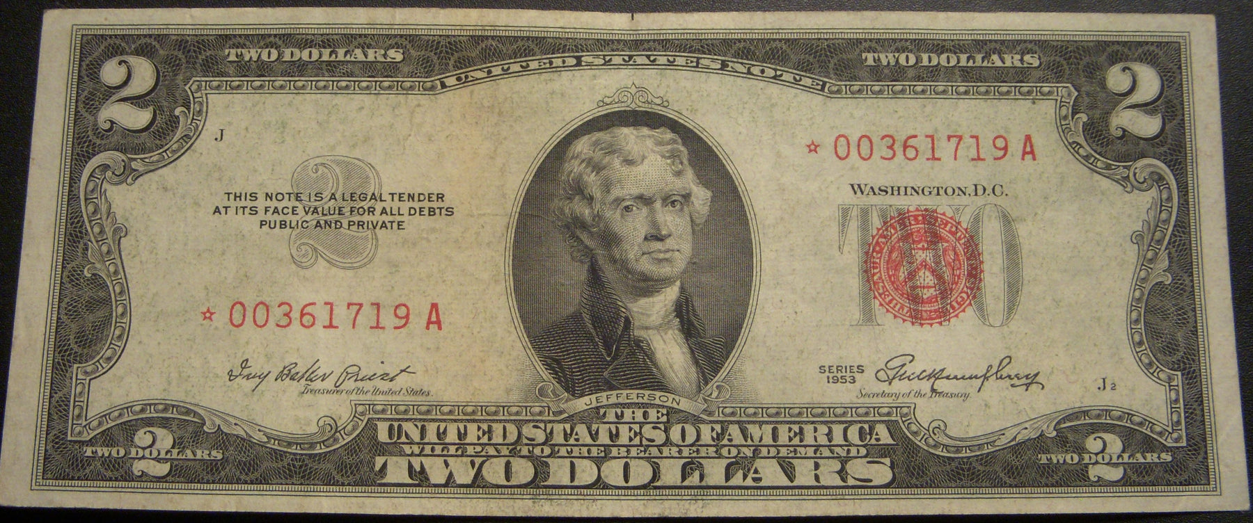 1953 $2 United States Note - FR# 1509* STAR Note