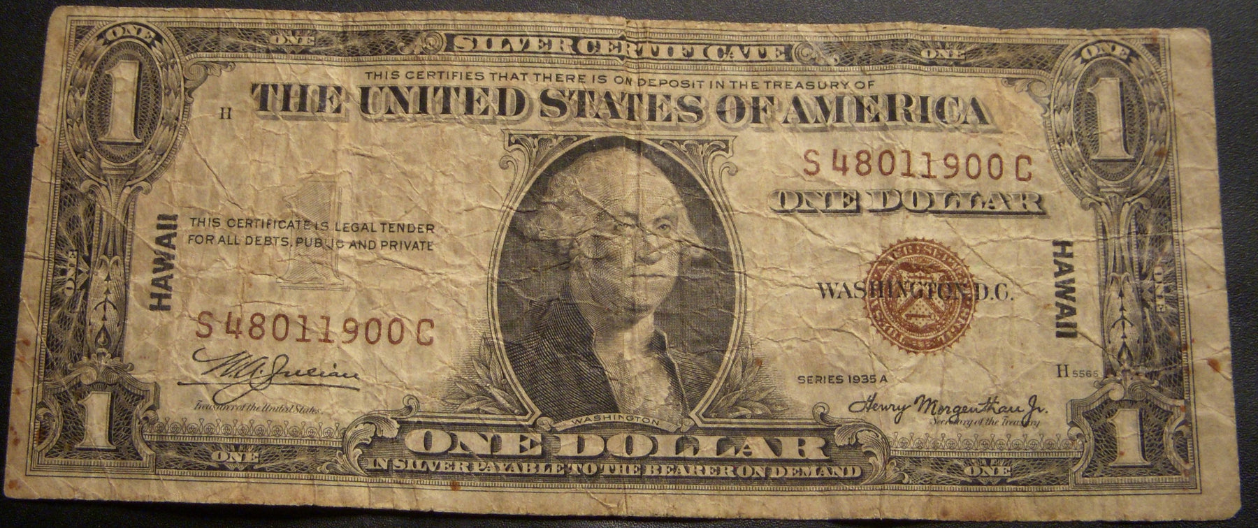 1935A Hawaii $1 Silver Certificate - FR# 2300