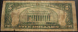1934 Hawaii $5 Federal Reserve Note - FR# 2301