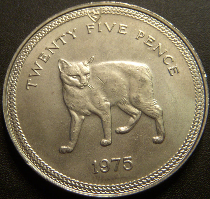 1975 25 Pence - Isle of Man