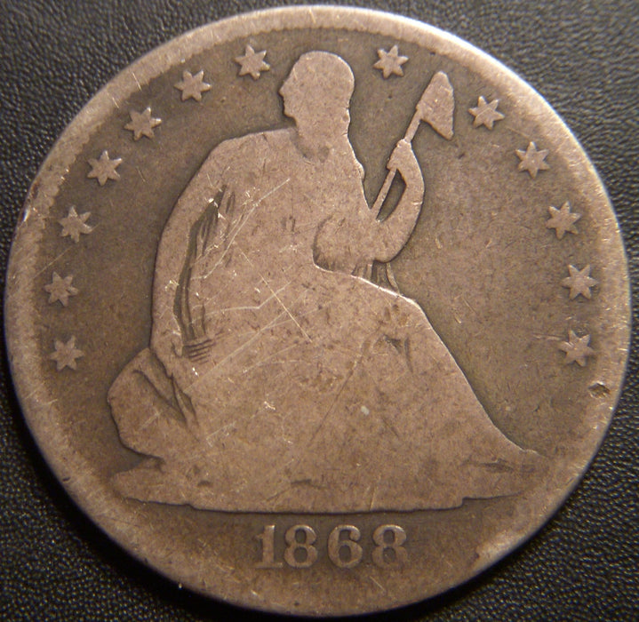 1868-S Seated Half Dollar - Good