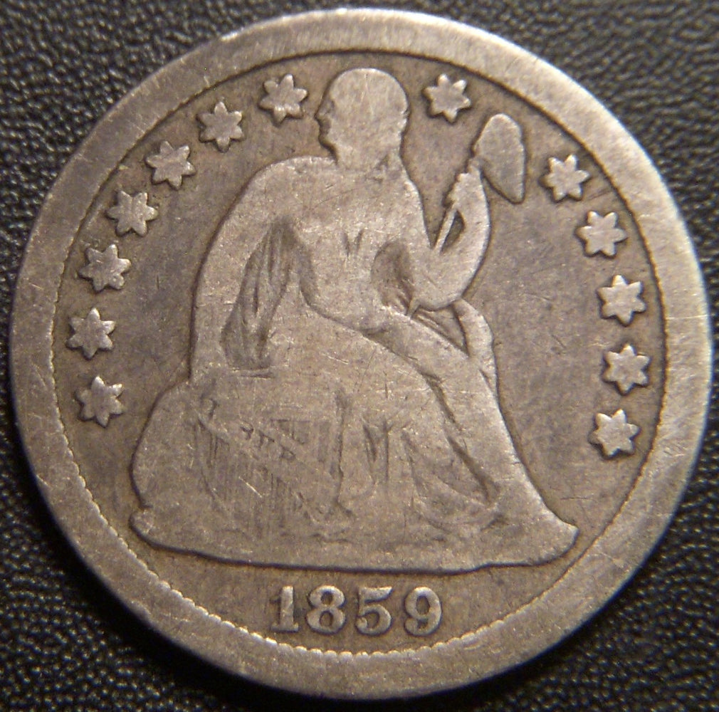 1859-O Seated Dime - Very Good