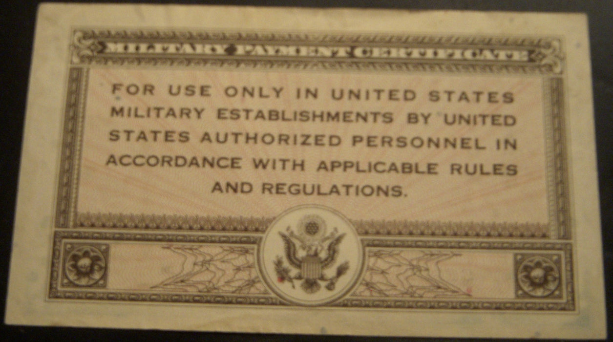 Series 461 - $1 Military Payment Certificate