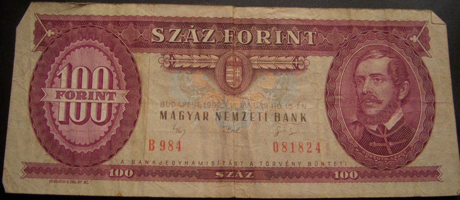 1992 100 Forint Note - Hungary