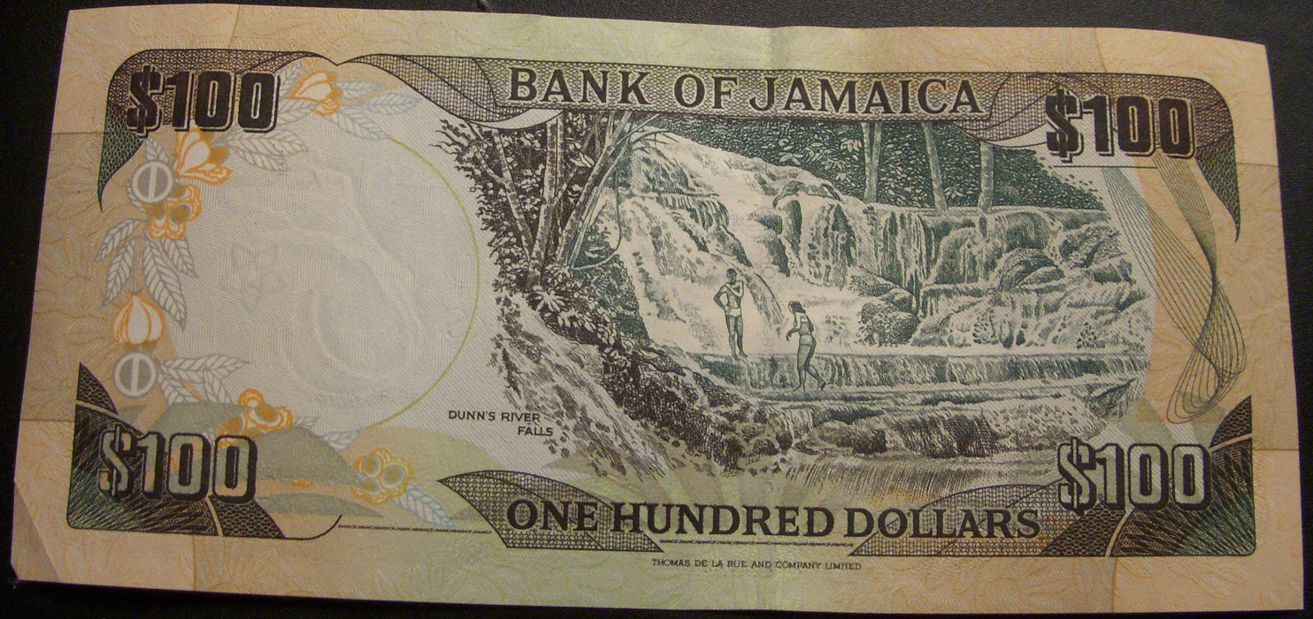 2002 $100 Dollar Note - Jamaica
