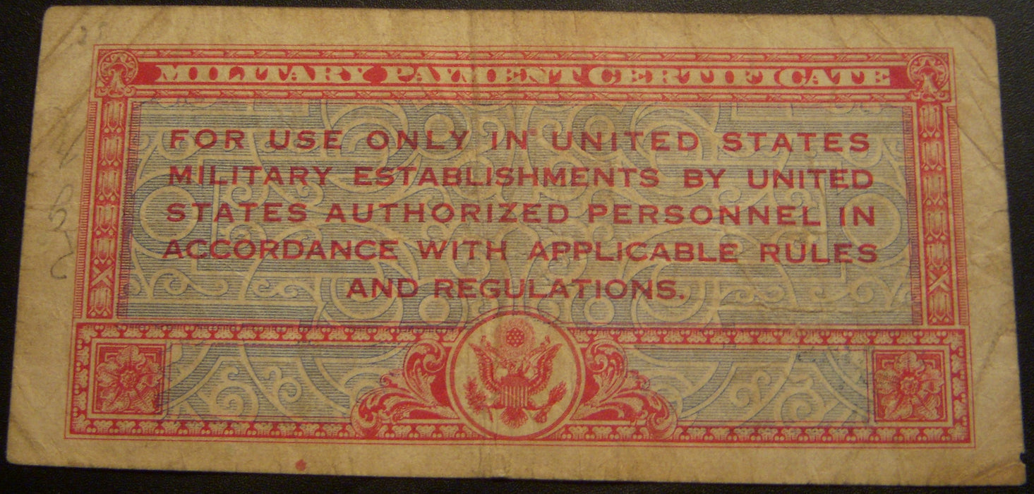 Series 471 - 25 Cents Military Payment Certificate