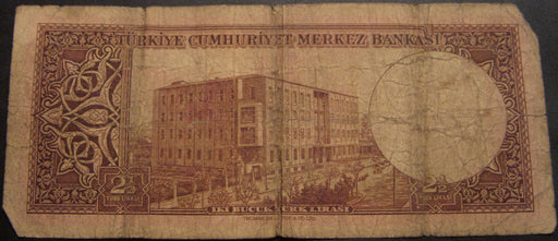 1955 2 1/2 Lira Note - Turkey
