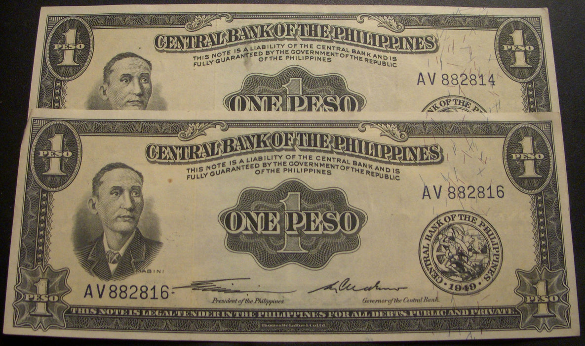 1949 1 Peso Note - Philippines