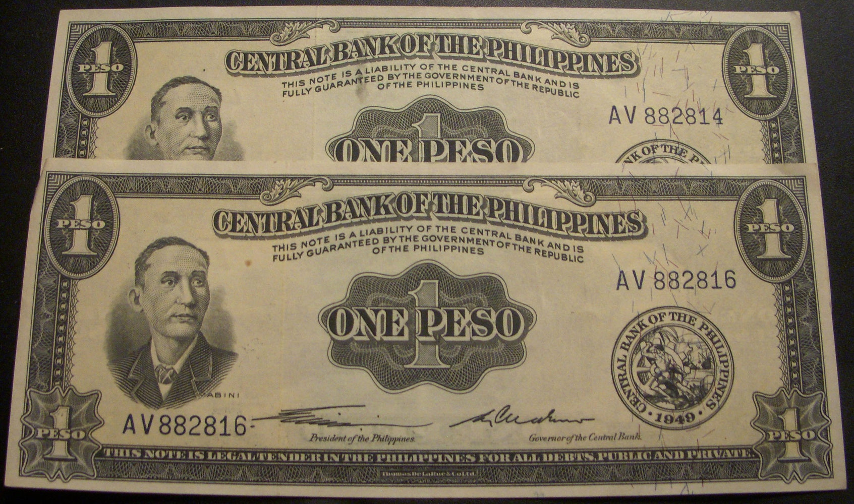 1949 1 Peso Note - Philippines
