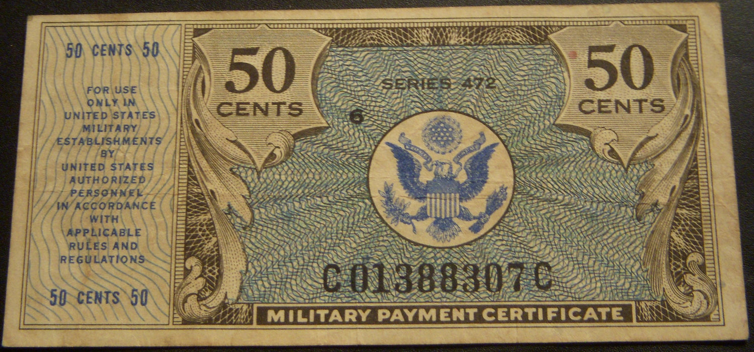 Series 472 - 50 Cents Military Payment Certificate