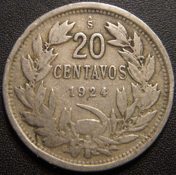 1924 20 Centavos - Chile