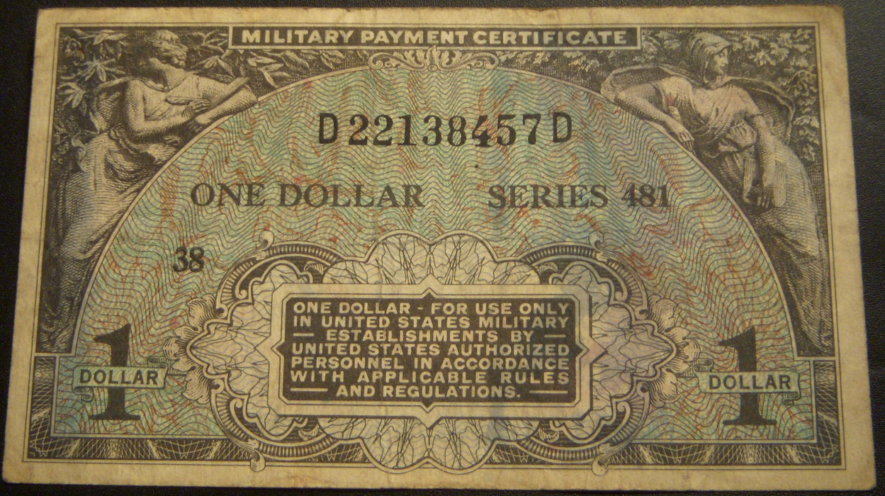 Series 481 - $1 Military Payment Certificate