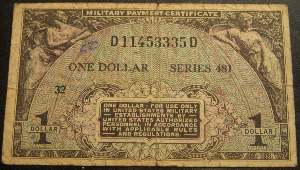 Series 481 - $1 Military Payment Certificate