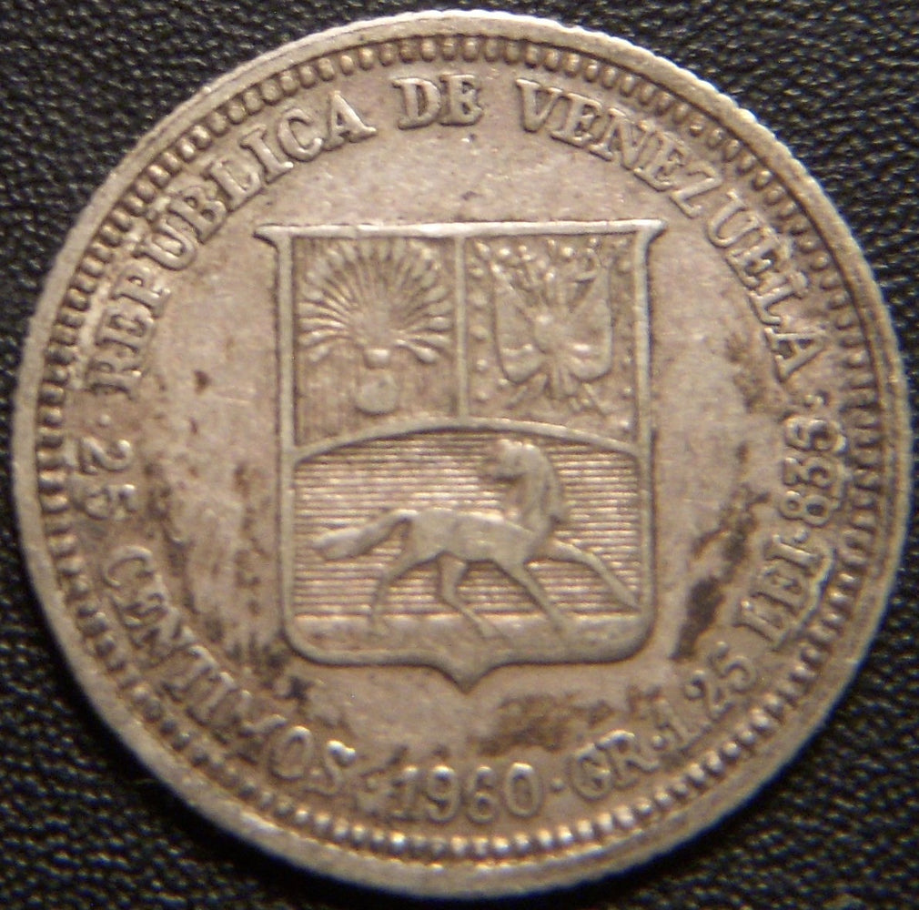 1960 25 Centimos - Venezuela