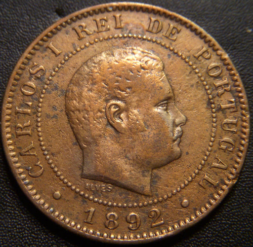 1892A 10 Reis - Portugal