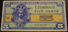 Series 521 - 5 Cents Military Payment Certificate