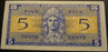 Series 521 - 5 Cents Military Payment Certificate