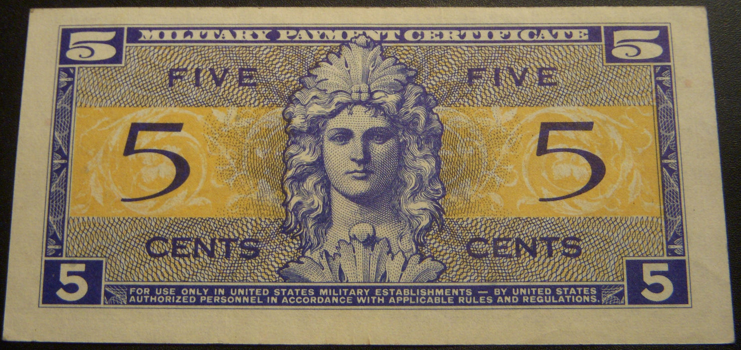 Series 521 - 5 Cents Military Payment Certificate