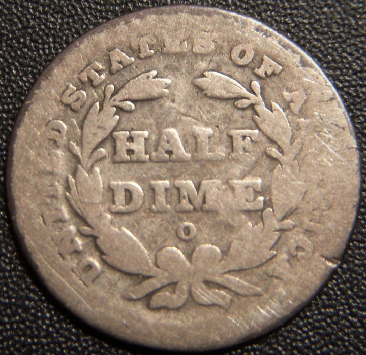 1840-O Seated Half Dime - Drapery Good