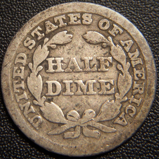 1847 Seated Half Dime - Good