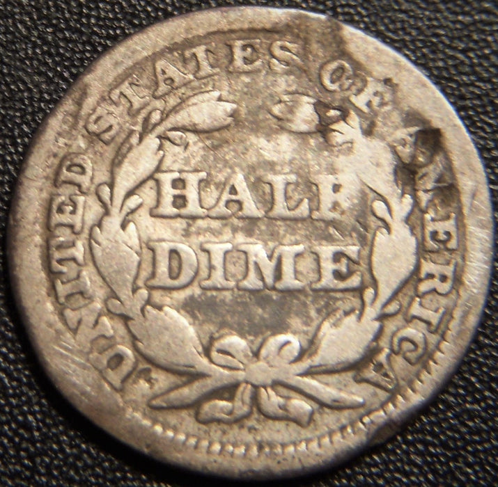 1845 Seated Half Dime - Good