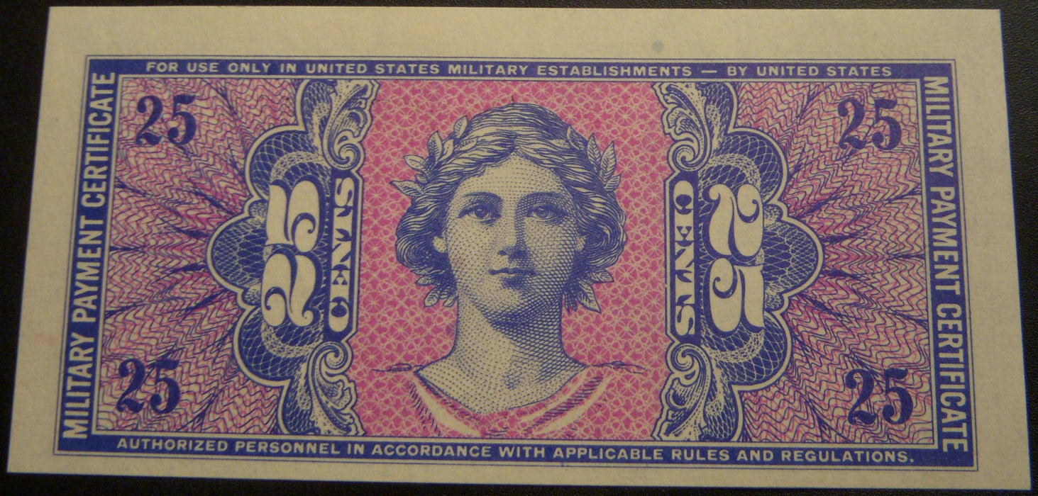 Series 541 - 25 Cents Military Payment Certificate